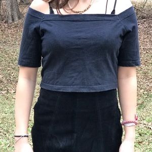 Fredricks of Hollywood black vintage spandex